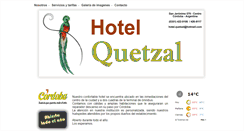 Desktop Screenshot of hotelquetzal.com.ar