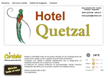 Tablet Screenshot of hotelquetzal.com.ar